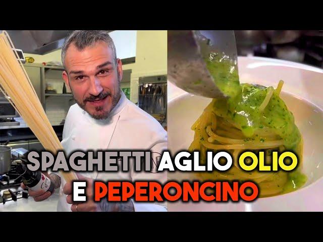 Spaghetti aglio, olio e peperoncino ️ Chef Roberto Di Pinto