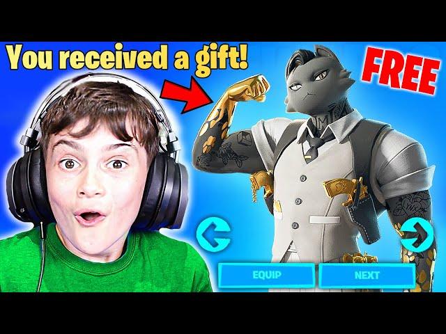 Gifting Little Bro *NEW* Chapter 2 Remix Battle Pass! (FREE)