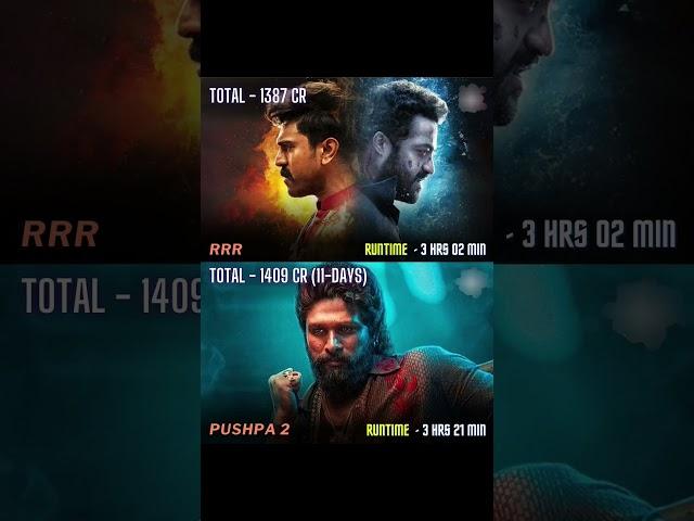 pushpa 2 vs rrr movie box office collection #pushpa2 #rrr #movie #shorts