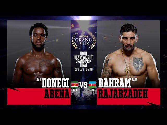 Donegi Abena v Bahram Rajabzadeh | GLORY Light Heavyweight Grand Prix