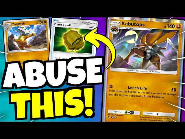 DON'T Sleep On FOSSILS - Kabutops / Marowak DECK!!! [Pokemon TCG Pocket]