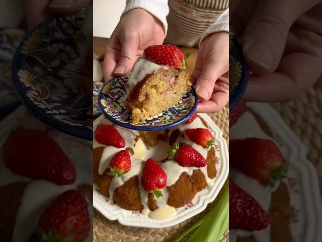 Strawberry cake/ Клубничный кекс#strawberrycake #recipe
