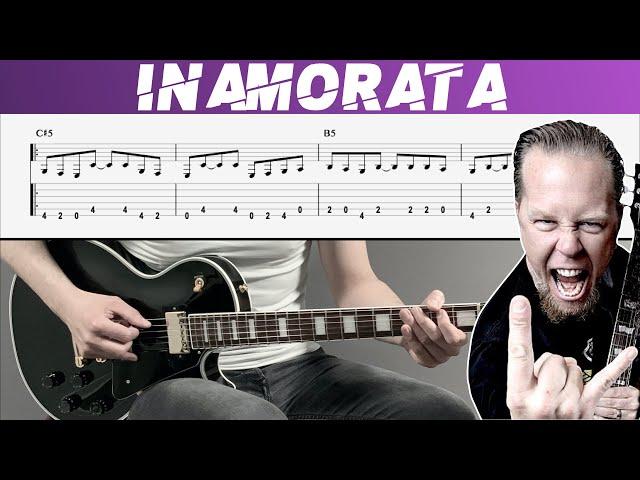 METALLICA - INAMORATA (Guitar cover with TAB | Lesson)