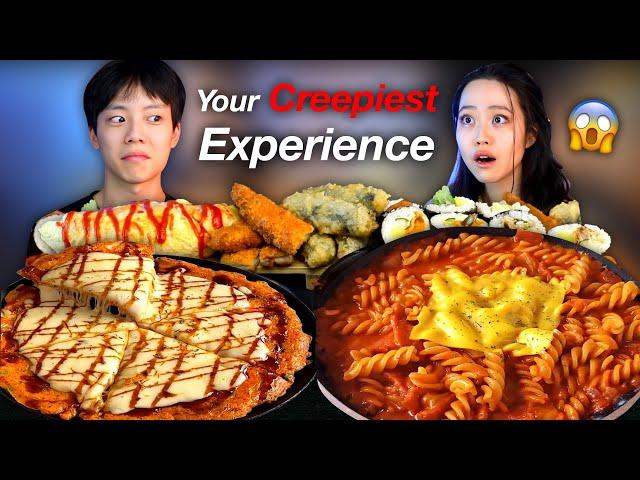 ME AND MY BEST FRIEND GOT STALKED BY A SERIAL KILLER FOR 3 YEARS… Korean Cheese Corn Pizza Mukbang