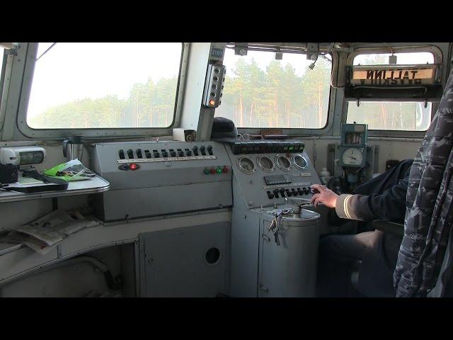 В кабине электропоезда ЭР2-1027 / In the drivers cab of ER2-1027 EMU