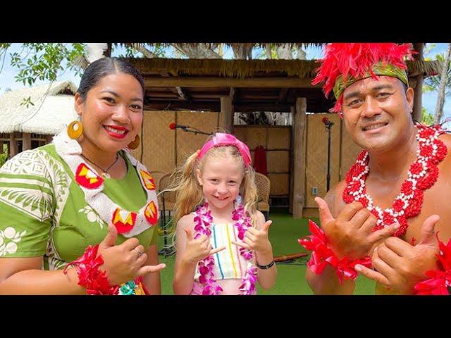 Nastya and Dad take a family trip to Hawaii