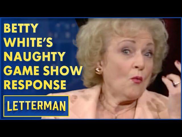 Betty White's Naughty Game Show Answer | David Letterman