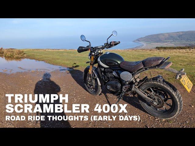 Scrambler 400X - Road riding thoughts (still early days)