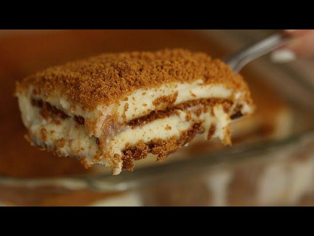 The Easiest No-Bake Layer Dessert (Biscoff Γλυκό ψυγείου)