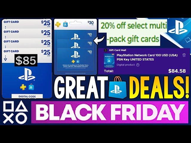 GREAT New PlayStation BLACK FRIDAY 2024 PSN Credit Deals! Get PSN Store Sale Deals WAY CHEAPER!