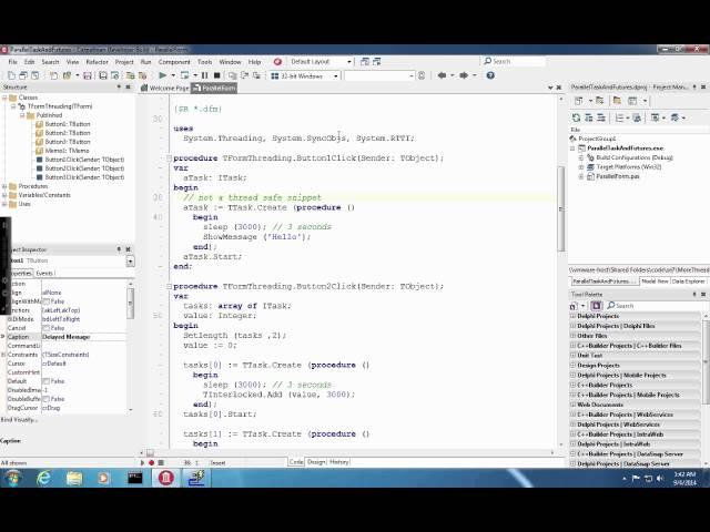 RAD Studio XE7 - the new Parallel Programming Library