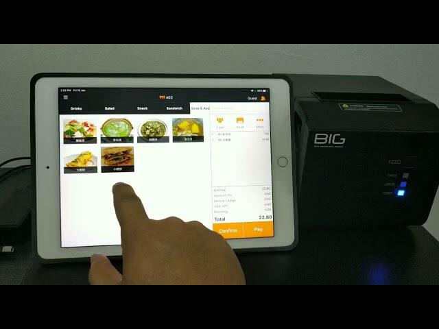 Ipad POS for small cafe & restaurant