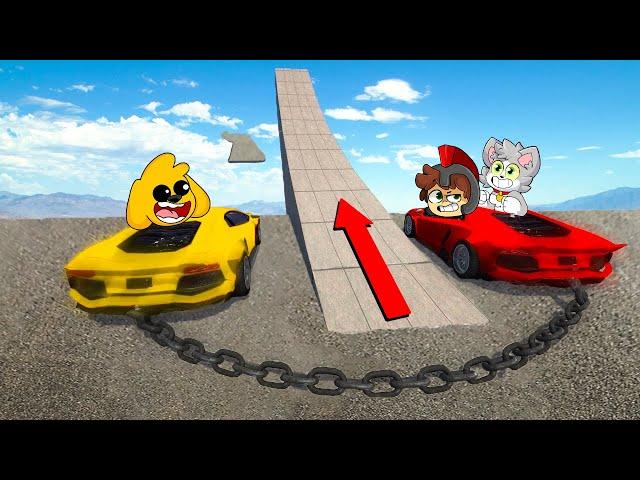 SALTOS de ALTA VELOCIDAD IMPOSIBLES  ¿CHOCAREMOS? en MIKECRACK CARRERA GTA 5 ONLINE #12