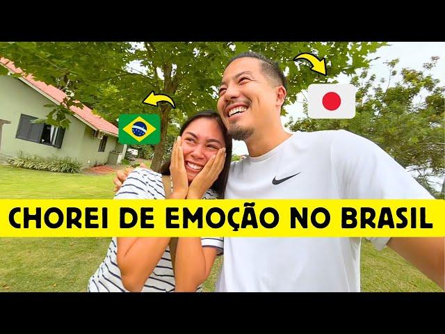 Chorei de emoção no Brasil