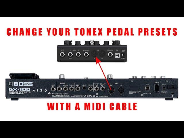 Changing Presets On A ToneX Pedal Using "MIDI" From A Guitar Effects Processor