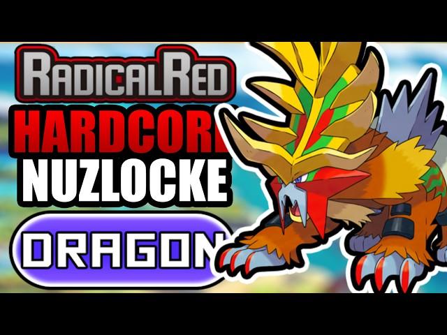 Pokémon Radical Red Hardcore Nuzlocke - DRAGON Types Only! (No items, No overleveling)