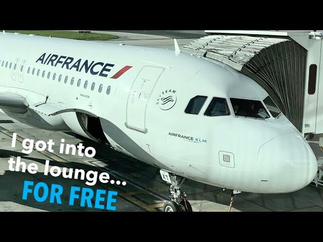 AIR FRANCE A320 ECONOMY Class: AF1625 Lisbon to Paris