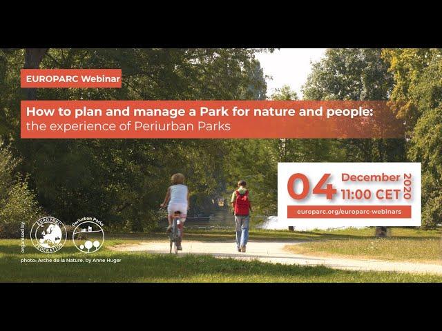 Webinar "How to manage a Park for nature and people: the experience of Periurban Parks"