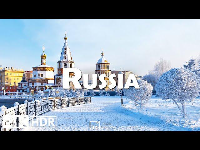 Winter Russia 4K Ultra HD • Stunning Footage USA, Scenic Relaxation Film with Calming Music