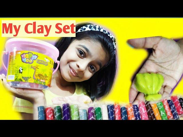 My new Clay set video / Play - clay bucket set for kids / Unboxing