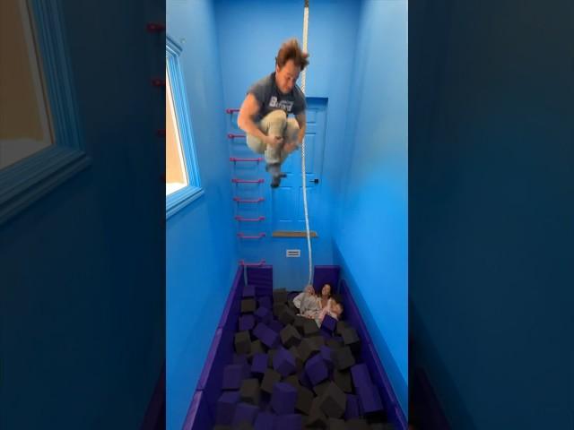 Dad builds Foam Pit Jump! 