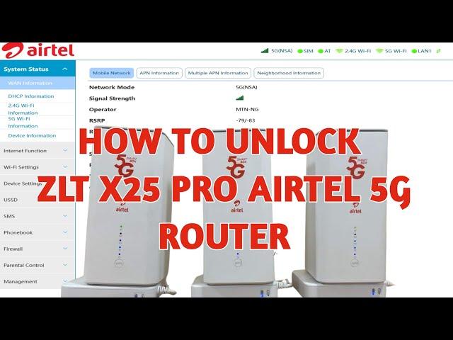 How To Unlock ZLT X25 Pro Airtel 5G Router (Permanent Unlock)