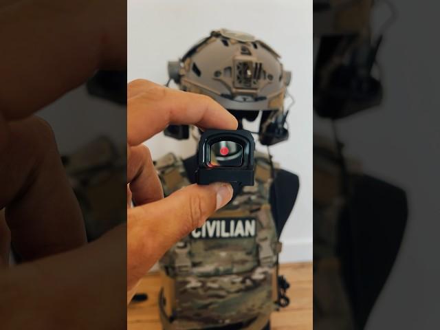 An RMR with a solar collector for airsoft #airsoft #airsoftcqb #milsim #army #military