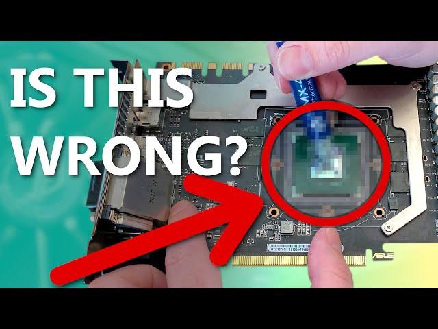 Are You Repasting Your GPU Correctly? - Testing Paste Applications (Thin, X, Line, Dot)
