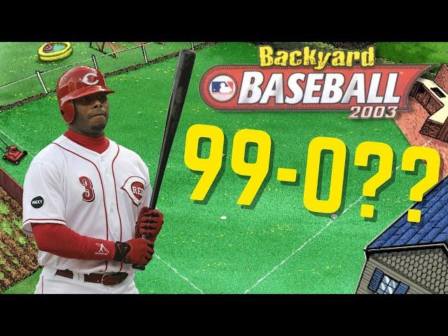 This Challenge Got WAY More Difficult (99-0 Challenge) | Backyard Baseball 2003 Gameplay