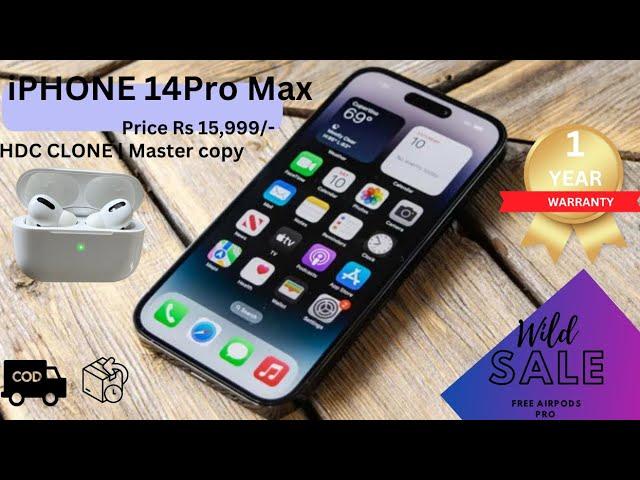 iPhone 14 PRO Max Clone | HDC CLONE MASTER COPY| RS 15,999/-