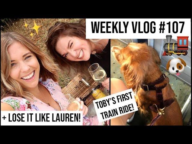 Toby's First Train Ride & Filming With Lauren! | xameliax Weekly Vlog #107