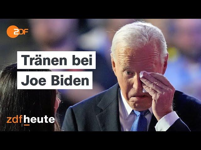 Mega-Show am Parteitag der Demokraten - Harris überrascht mit kurzer Rede