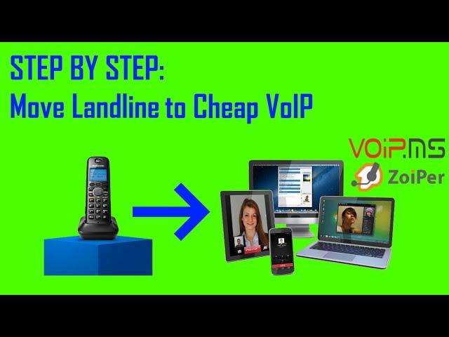 EASY - Home Phone Landline To VOiP with VOIP.ms & Zoiper