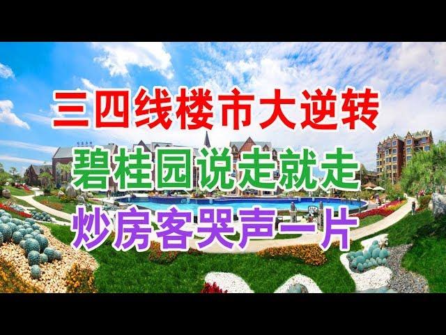 中国房地产楼市2019现状：三四线楼市大逆转，碧桂园说走就走，炒房客哭声一片。中国经济泡沫下房地产楼市的危机和走向，中国房价会崩盘吗？中国楼市何去何从？中国房价还会涨吗？中国房价什么时候下跌？