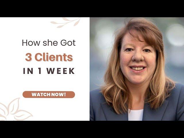 How She Got 3 new Bookkeeping clients last week