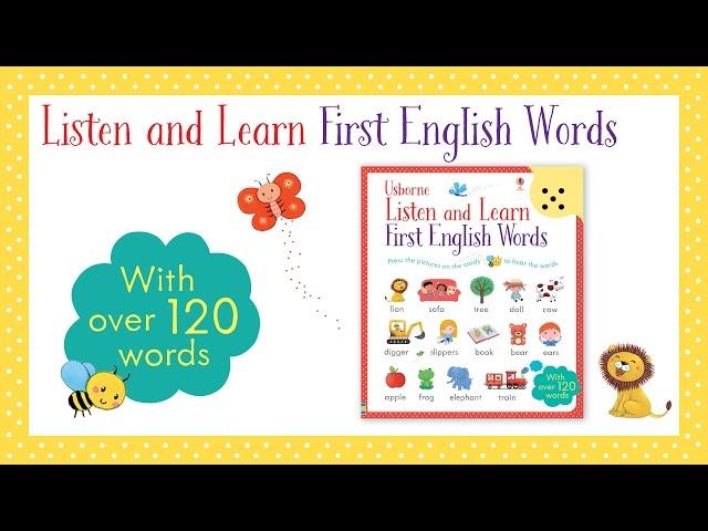 Listen and Learn: First English Words - from Usborne Publishing