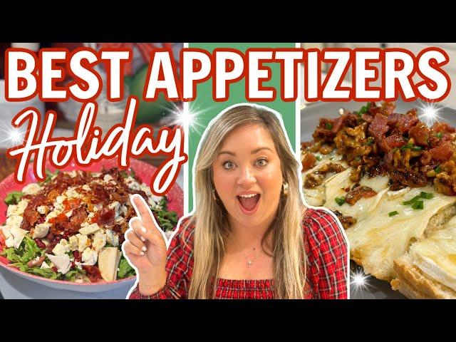 BEST HOLIDAY APPETIZERS 2024 | MUST TRY PARTY FOOD | YOU WON'T BELIEVE HOW INCREDIBLE THESE ARE!