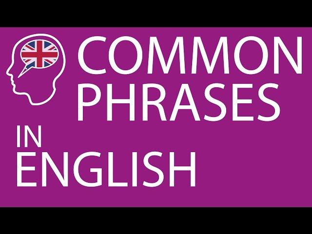 Common Phrases in English - British Pronunciation, Stress and Intonation Lesson #1