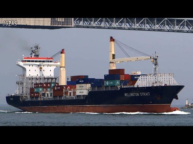 WELLINGTON STRAIT Container ship コンテナ船 Carsten Rehder 関門海峡 2015-JUL