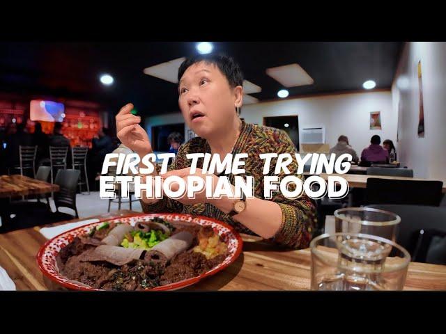 Taking my Korean mom to try Ethiopian food for the first time!