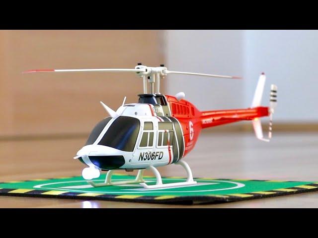 Micro Scale Bell 206 RC Helicopter | Maiden Flight | RC ERA C138