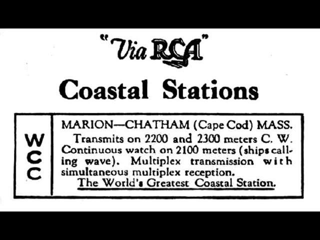 Chatham Radio/WCC - The "World's Greatest Coastal Station"