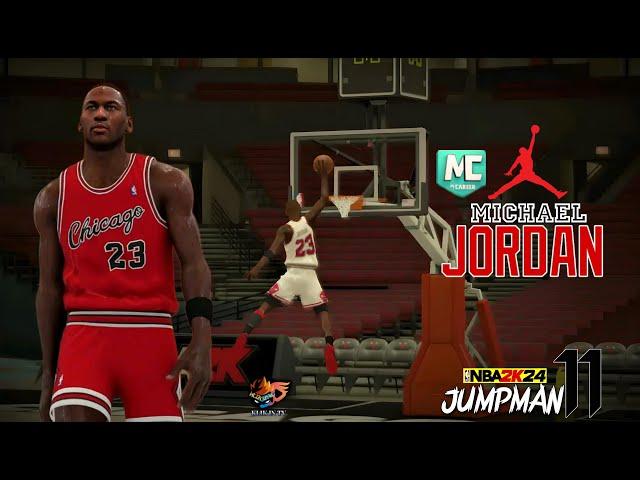 MC G.O.A.T MICHAEL JORDAN on NBA2K24 JUMPMAN 11  NBA PLAYOFFS 2024 UPDATED ROSTER & NEW CITY JERSEY