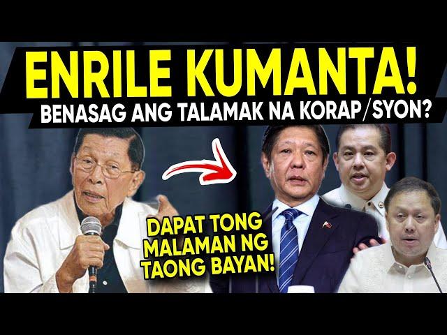 KAKAPASOK LANG! WaIang KawaIa Lahat sa Palasy0 at K0ngres0? Sin0plak nani ENRILE ang Sabwa/tan HuLi?