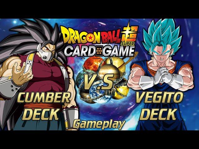 BEST VEGITO VS CUMBER BATTLE! : DBS TCG Zenkai