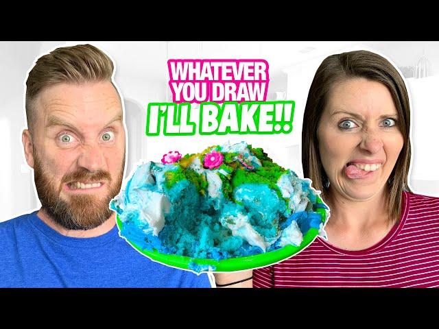 Whatever You Draw I'll BAKE!!! (Cooking Challenge!) / K-City Family