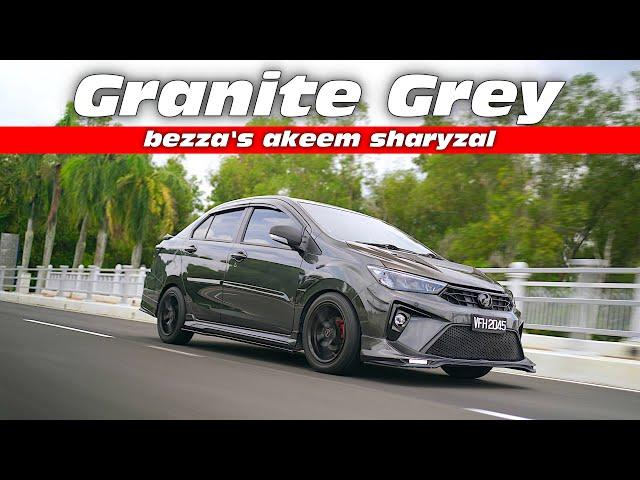 Perodua Bezza Granite Grey Modified by Akeem Sharyzal