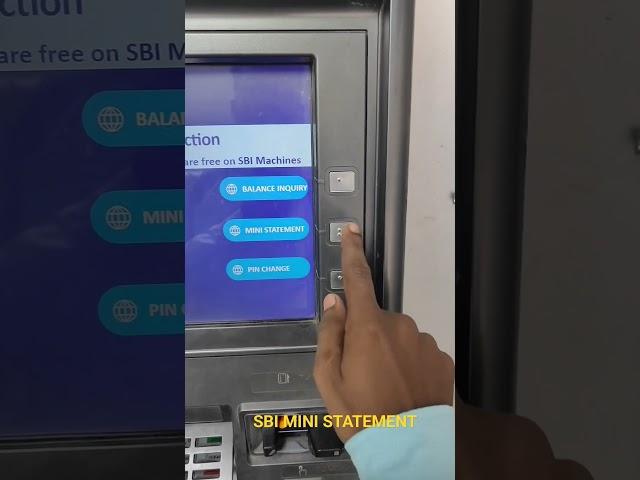 SBI MINI STATEMENT | State Bank Of India Atm Mini Statement