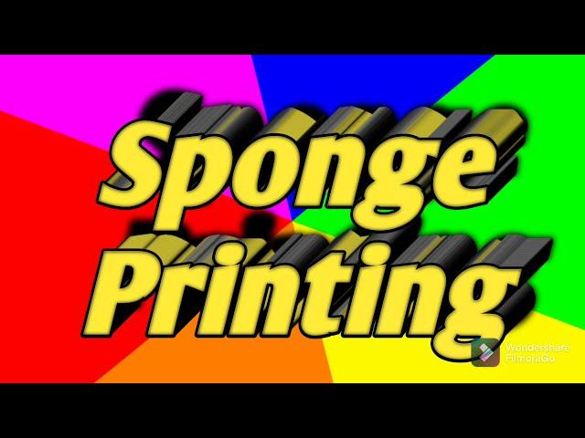 Sponge Painting for kids/Easy printing/Nursery class activity