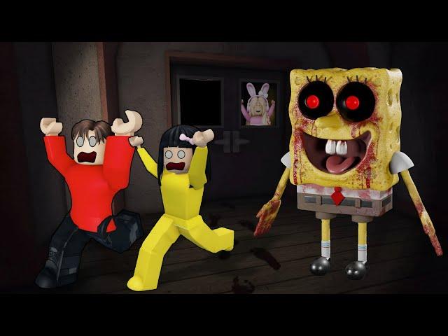 Yuta Dan Mio Tidak Bisa Keluar Dari Tempat Spongebob Kerja || ROBLOX